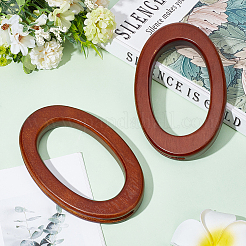Oval Wood Bag Handle Eyelet Frames&nbsp;FIND-WH0128-77