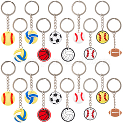 38Pcs Sports PVC Pendant Keychains&nbsp;KEYC-CN0001-09