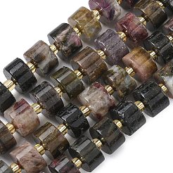 Natural Multicolor Tourmaline Beads Strands&nbsp;G-C270-I07-01
