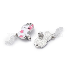 Alloy Enamel Split Pendants&nbsp;ENAM-B026-01P
