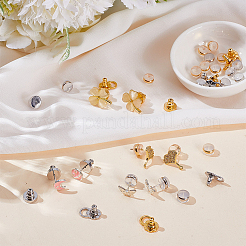 36Pcs Brass Ear Nuts&nbsp;FIND-ME0002-86