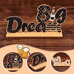 Basswood Cake Insert Card Decoration&nbsp;DIY-WH0016-72