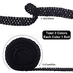 10m 2 Colors Elastic Polyester Baby Headbands&nbsp;OHAR-GF0001-05