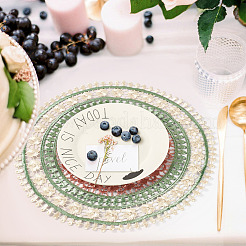 Polyester Lace Table Mat&nbsp;AJEW-TADJ0001-21B