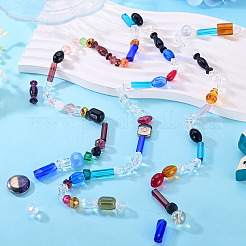 3Strands Mixed Styles Glass Beads Strands&nbsp;GLAA-TA0004-33