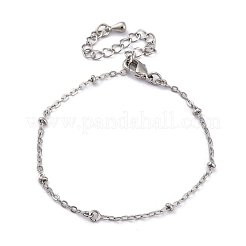 Brass Cable Chain Bracelets for Women&nbsp;BJEW-G735-20P