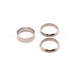 3Pcs 304 Stainless Steel Grooved Finger Ring Settings&nbsp;FIND-WH0105-09C-P
