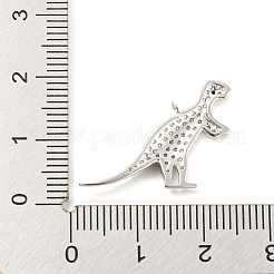 925 Sterling Silver Micro Pave Cubic Zirconia Pendants&nbsp;STER-Q190-05P