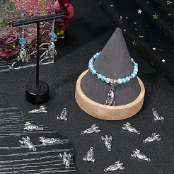 100Pcs Tibetan Style Alloy Pendant Rhinestone Settings&nbsp;TIBE-SC0002-58