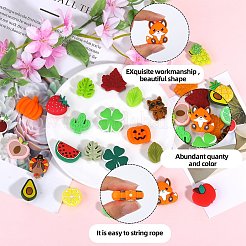 16Pcs 8 Styles Food Grade Silicone Focal Beads&nbsp;SIL-SZ0002-22