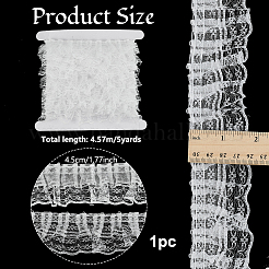 5 Yards Polyester Lace Ribbons&nbsp;SRIB-OC0001-12B