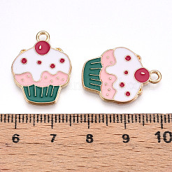 Eco-Friendly Alloy Enamel Pendants&nbsp;ENAM-Q437-017-NR
