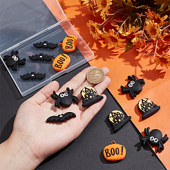 16Pcs 4 Styles Halloween Silicone Beads&nbsp;SIL-SC0002-09