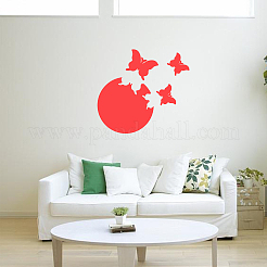 1 Set Plastic Mirror Wall Stickers&nbsp;AJEW-CN0001-65B