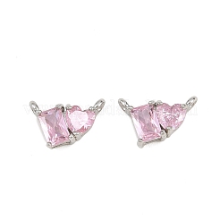 Brass Pave Cubic Zirconia Charms&nbsp;CU-CBA6A75-04P