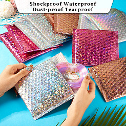20Pcs 4 Colors Double-faced Laser Bubble Packaging Bags&nbsp;AJEW-TA0001-87