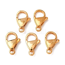 304 Stainless Steel Lobster Claw Clasps&nbsp;STAS-R050-15x9mm-02