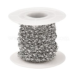 Tarnish Resistant Handmade 304 Stainless Steel Twist Link Chains&nbsp;CHS-G025-07P