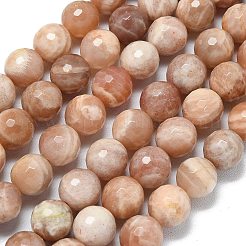 Natural Sunstone Beads Strands&nbsp;G-B165-A01-10mm