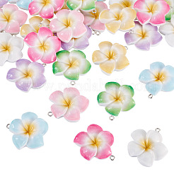28Pcs 7 Colors Opaque Resin Pendants&nbsp;RESI-TA0005-03