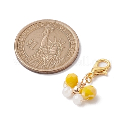 Alloy Glass Pendant Decorations&nbsp;HJEW-JM01857-01