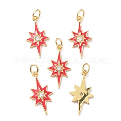 Brass Micro Pave Cubic Zirconia Pendant&nbsp;ZIRC-P089-16G