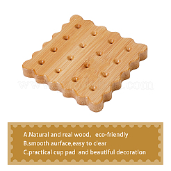 Bamboo Coasters Heat Insulated Cup Pad&nbsp;AJEW-WH0323-33