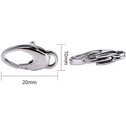 304 Stainless Steel Lobster Claw Clasps&nbsp;STAS-PH0002-26P