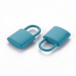 Spray Painted Alloy Pendants&nbsp;PALLOY-Q433-031B-RS