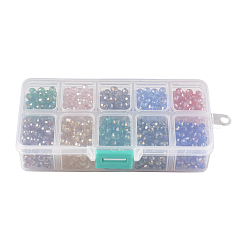 10 Colors Electroplate Glass Beads&nbsp;GLAA-JP0002-01