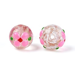 Luminous Handmade Gold Sand Lampwork Beads&nbsp;LAMP-N035-04E