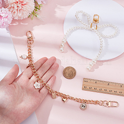 1Pc Alloy Enamel Lollipop Flower Heart Charm Purse Decorative Chains&nbsp;PURS-CL0001-25