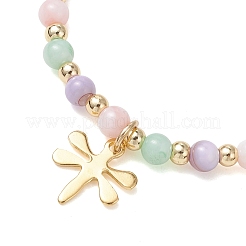 Natural Shell Bead & 304 Stainless Steel Dragonfly & 
Alloy Enamel Teardrop with Butterfly Pattern Pendant Necklace & Charm Bracelets Sets&nbsp;SJEW-JS01376