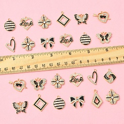 28Pcs 11 Styles Alloy Enamel Pendants&nbsp;FIND-FS0003-24