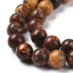 Natural Red Leopard Skin Jasper Beads Strands&nbsp;GSR066