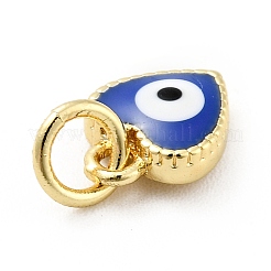 Rack Plating Brass Enamel Charms&nbsp;KK-G387-07G-08