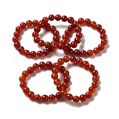 Natural Carnelian Stretch Bracelets&nbsp;X-B073-4