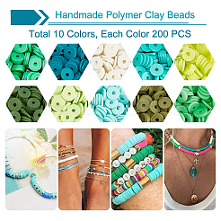 Handmade Polymer Clay Beads&nbsp;CLAY-FH0001-02C-02