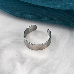 304 Stainless Steel Open Cuff Rings&nbsp;RJEW-G335-01A