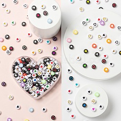 300Pcs 10 Style Opaque & Craft Style & Plating Acrylic Beads&nbsp;SACR-FS0001-05