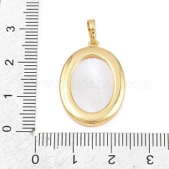 Brass with White Shell Pendants&nbsp;SH-CBA56CE-08G-04