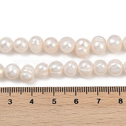 Natural Cultured Freshwater Pearl Beads Strands&nbsp;PEAR-I007-07X-07A