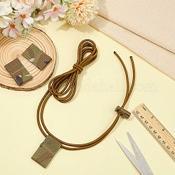 Polyester Tactical Flag Bungee Elastic Fastener Strap&nbsp;FIND-WH0139-760B