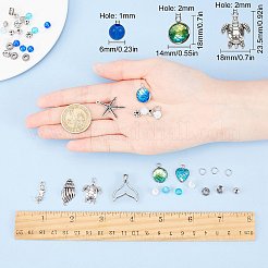 DIY Ocean Themed Bracelet Making Kits&nbsp;DIY-SC0014-07AS
