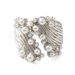 Brass Open Cuff Rings&nbsp;RJEW-A046-01P