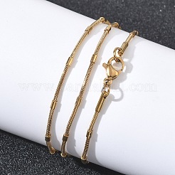 10Pcs 1.8MM 304 Stainless Steel Round Snake Chain Necklaces&nbsp;NJEW-G203-09G