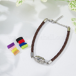 1Pc 304 Stainless Steel Perfume Diffuser Column Link Bracelets&nbsp;BJEW-FG0001-08C