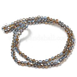 Electroplate Glass Faceted Rondelle Beads Strands&nbsp;EGLA-D020-6x4mm-54