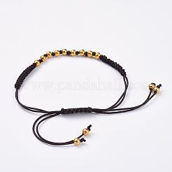 Adjustable Braided Bead Bracelets and Rings Jewelry Sets&nbsp;SJEW-JS01033-01