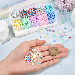 70G 10 Colors Handmade Polymer Clay Beads&nbsp;CLAY-TA0001-76